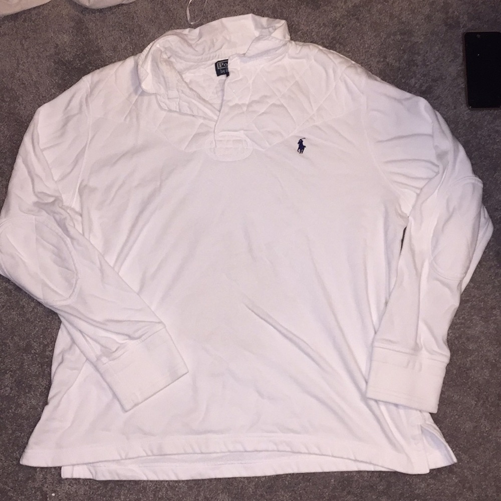 white polo ralph lauren pullover